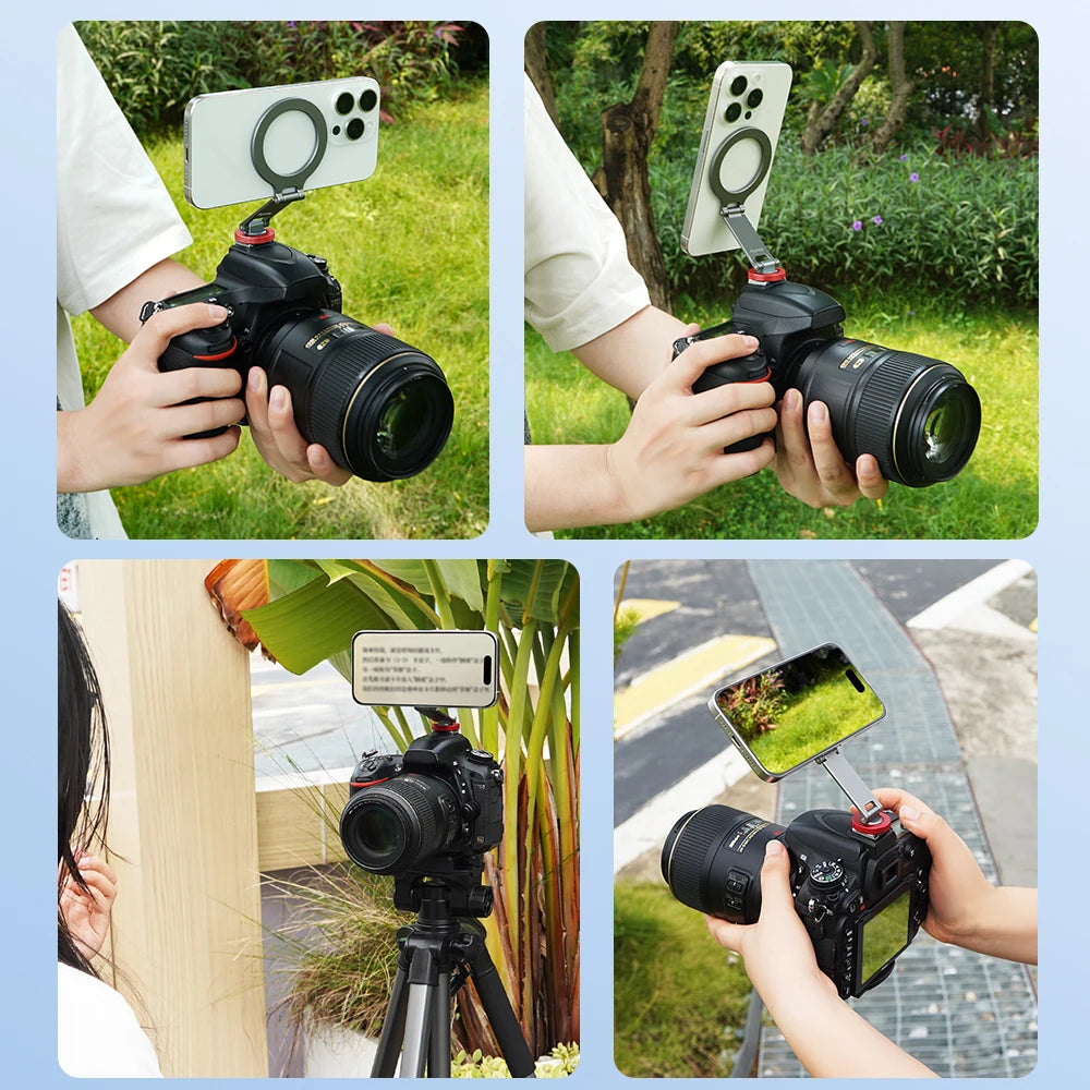 Profesjonalny magnetyczny uchwyt do telefonu MagnetoFlex Pro™ z funkcją przejściówki do lustrzanki